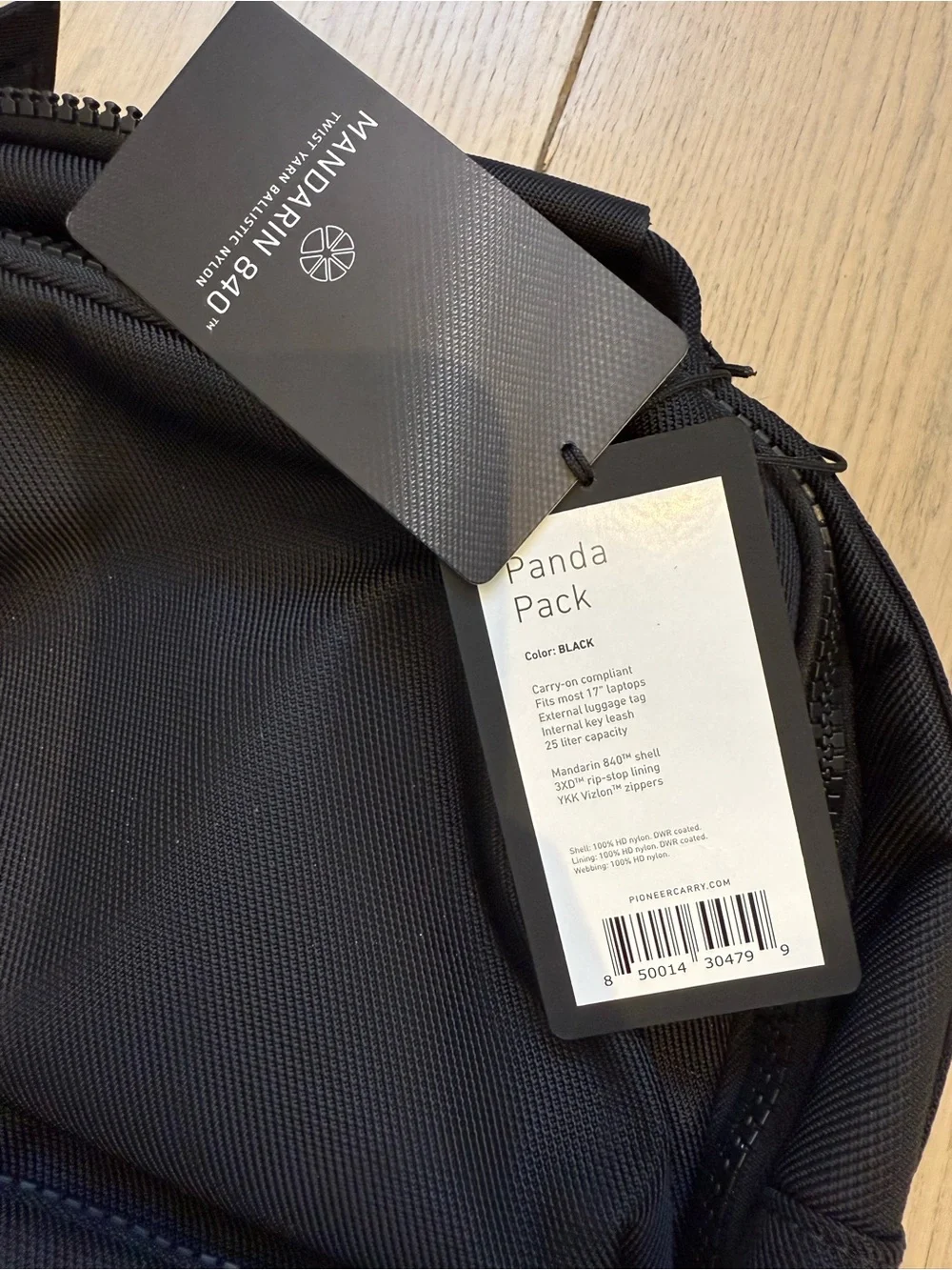 Pioneer Black Men's Travel Backpack NEW with tags - Picture 3 of 14